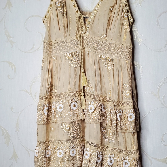 Ananta NWT Bohemian Dress Cream Color L XL - Picture 4 of 8